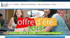 Desktop Screenshot of espoirlangues.com
