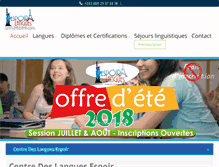 Tablet Screenshot of espoirlangues.com